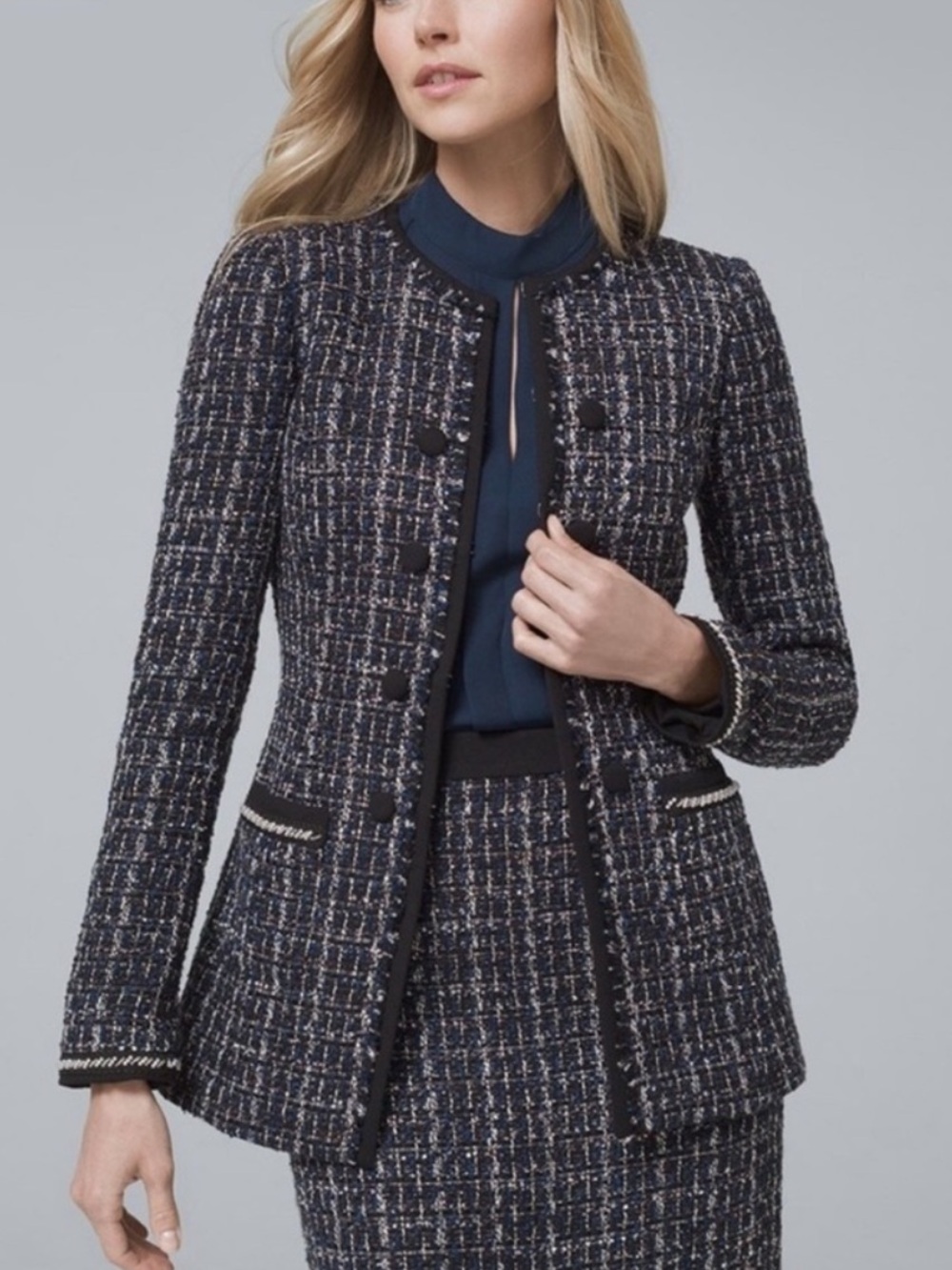 White House Black Market Tweed Blazer